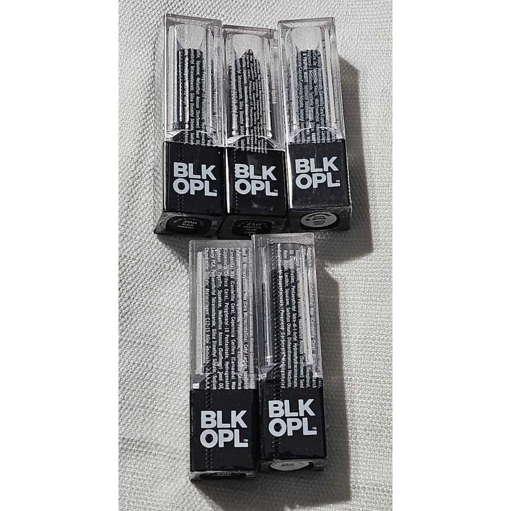 BLK OPL ColorSplurge Lipstick Lot of 5 Black Currant Fantasia Plum Misfit Matte